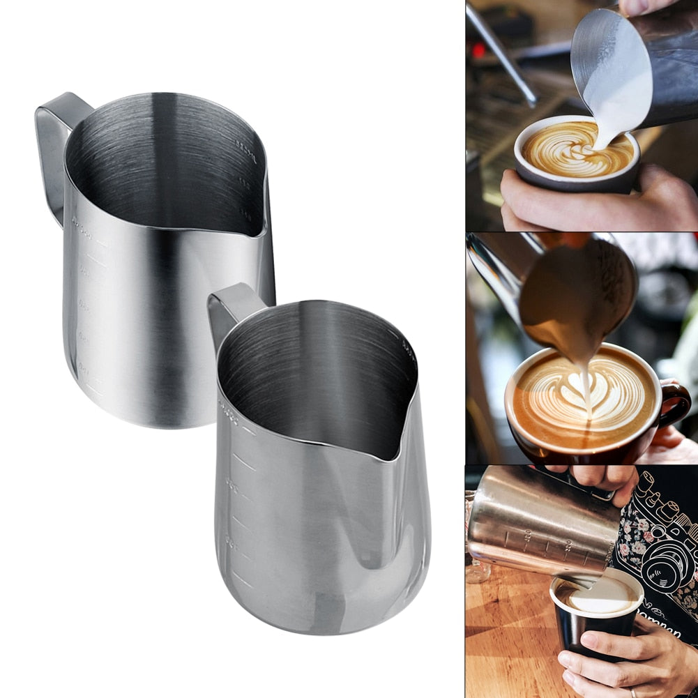 Stainless Steel Latte Art Pitcher Milk Frothing Jug Espresso Coffee Mug Barista Craft Coffee Cappuccino Cups Pot Tools